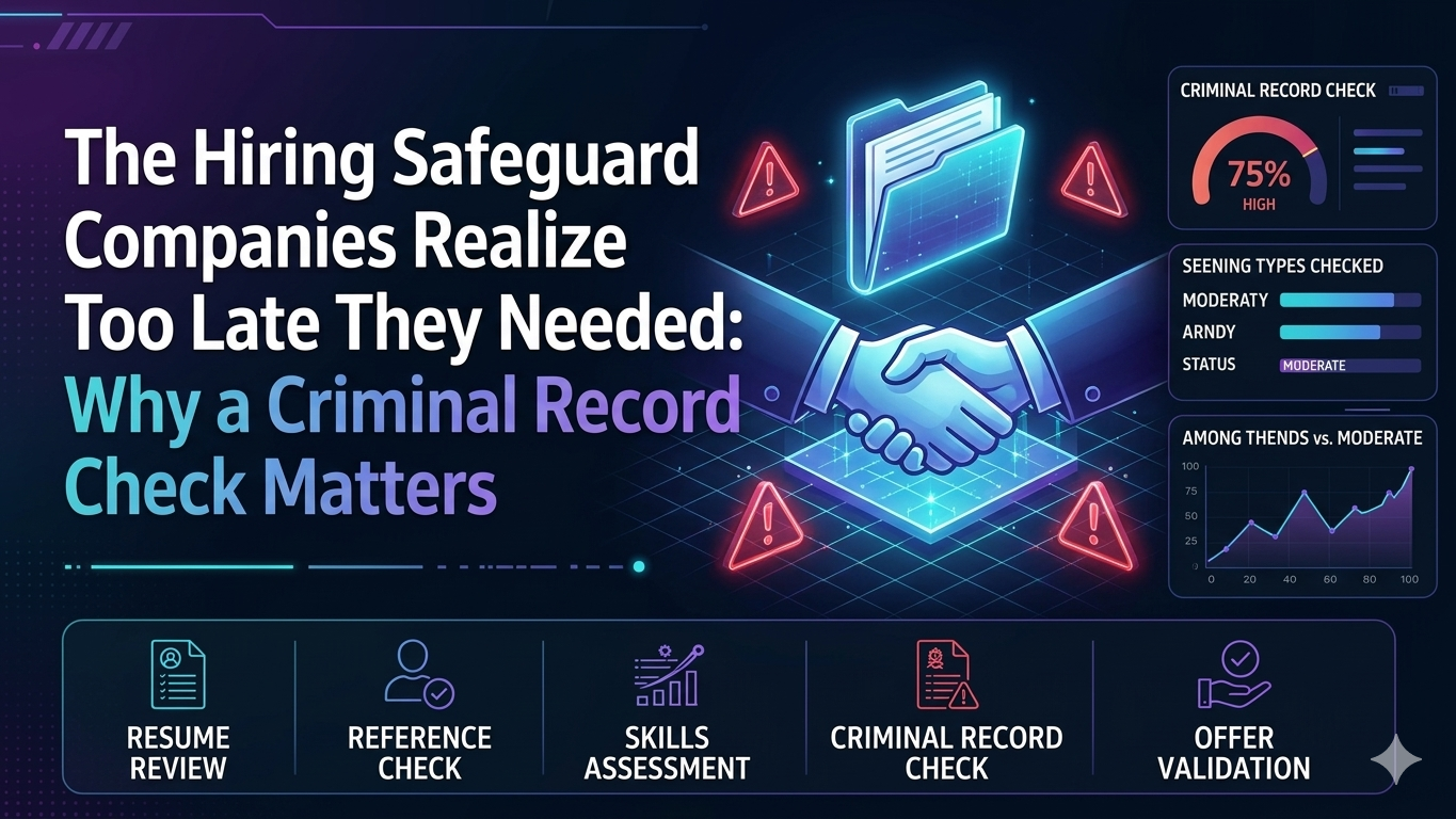 The Hiring Safeguard Companies Realize Too Late They Needed: Why A Criminal Record Check Matters