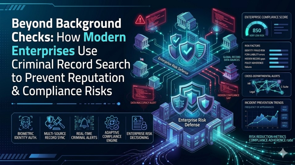 Beyond Background Checks: How Modern Enterprises Use Criminal Record Search To Prevent Reputation & Compliance Risks
